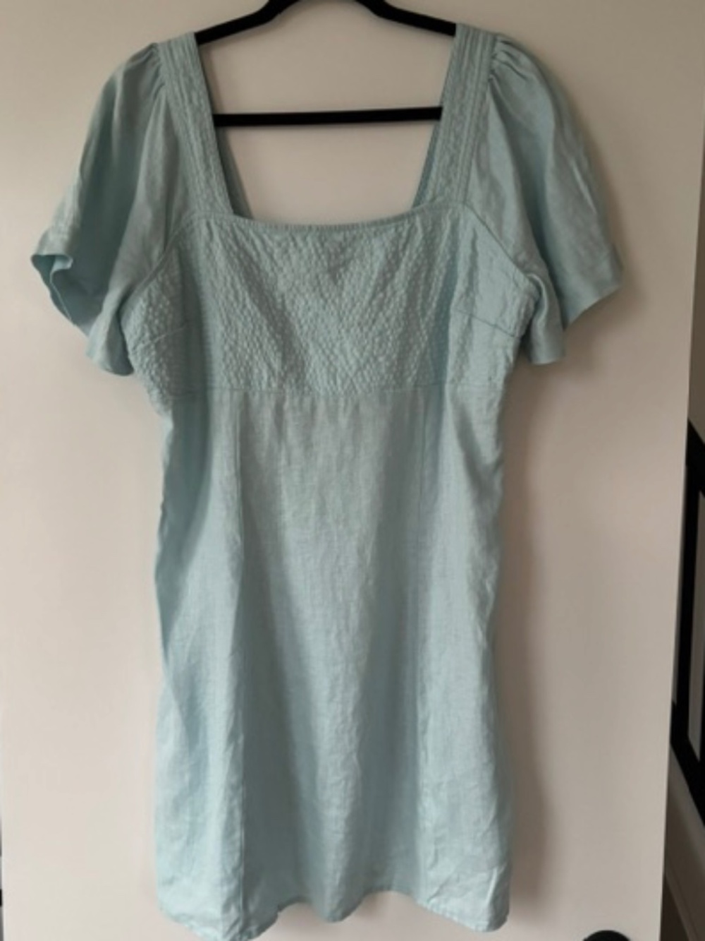 Madewell Linen Light Blue Dress Size 14